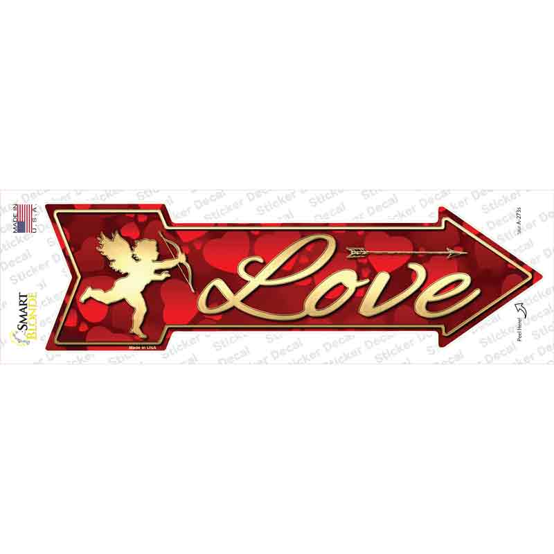 A-273s-M Love Novelty Arrow Sticker Decal - Medium