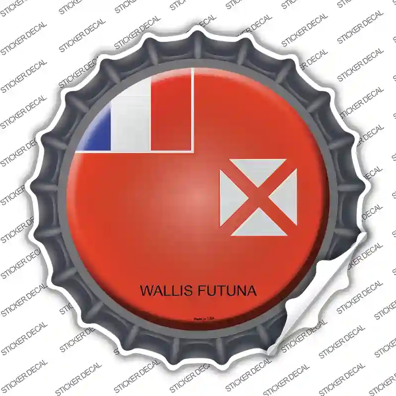 BC-475s-M Wallis Futuna Country Novelty Bottle Cap Sticker Decal - Medium