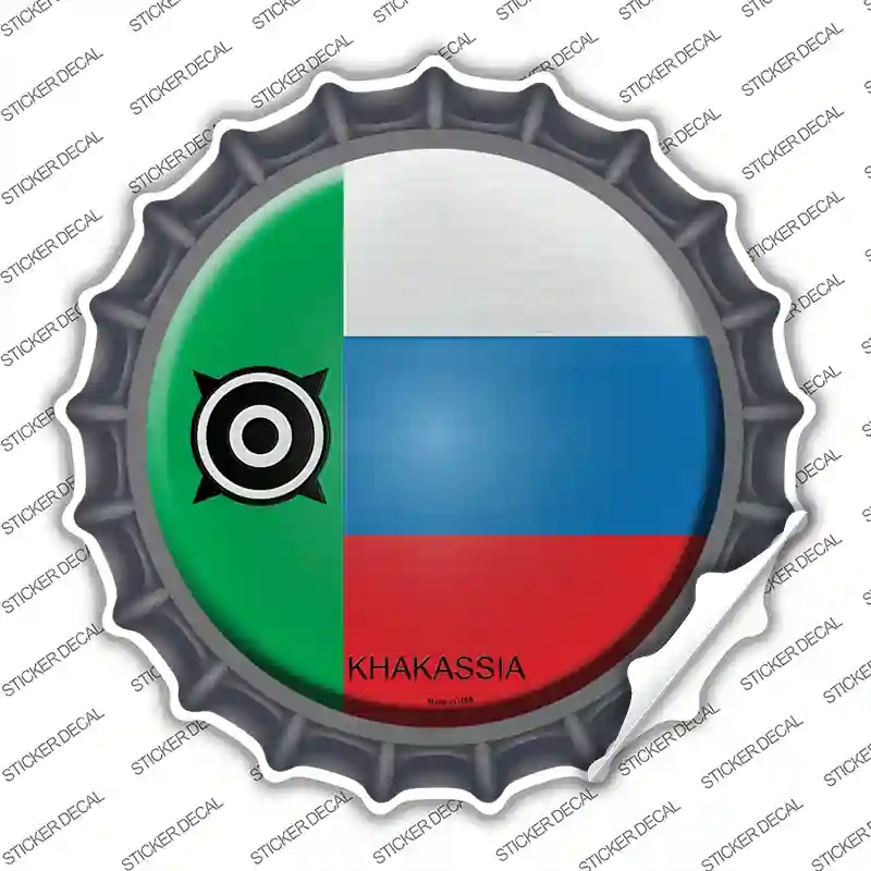 BC-318s-S Khakassia Country Novelty Bottle Cap Sticker Decal - Small