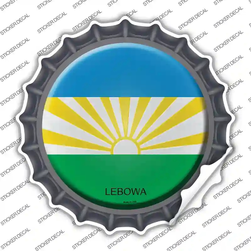 BC-329s-L Lebowa Country Novelty Bottle Cap Sticker Decal - Large
