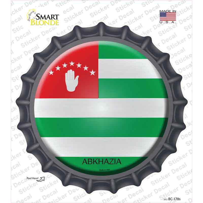 BC-178s-M Abkhazia Country Novelty Bottle Cap Sticker Decal - Medium