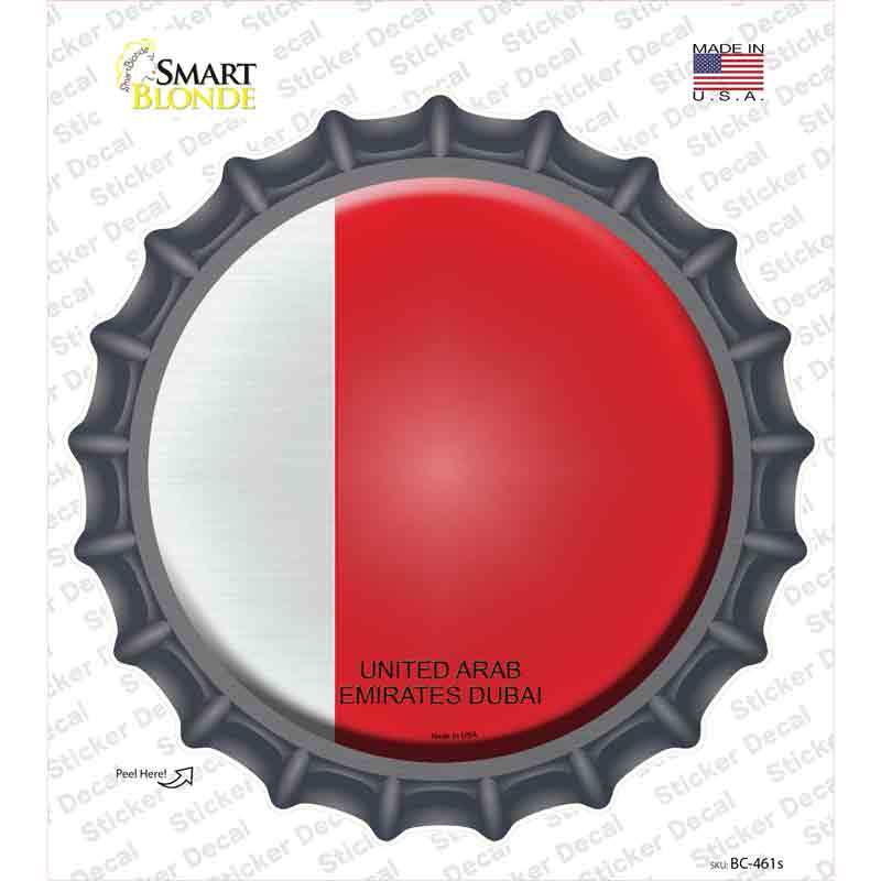 BC-461s-M UN Arab Emirates Dubai Novelty Bottle Cap Sticker Decal - Medium