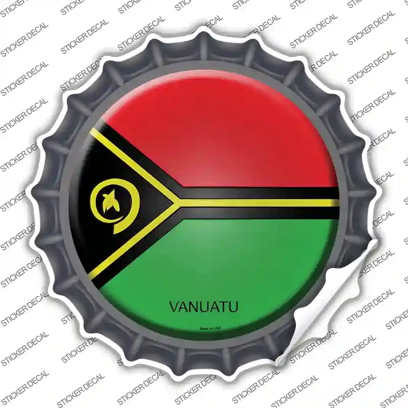 BC-469s-L Vanuatu Country Novelty Bottle Cap Sticker Decal - Large