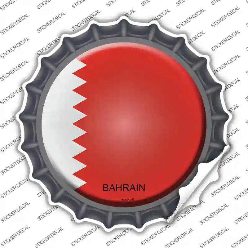 BC-200s-S Bahrain Country Novelty Bottle Cap Sticker Decal - Small