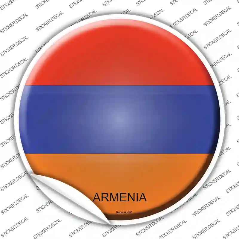 C-194s-S Armenia Novelty Circle Sticker Decal - Small