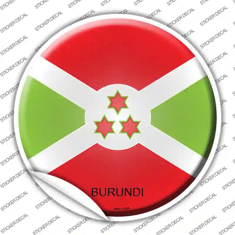 C-219s-S Burundi Country Novelty Circle Sticker Decal - Small