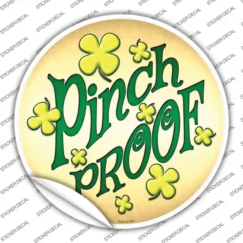 C-835s-L Pinch Proof Novelty Circle Sticker Decal - Large