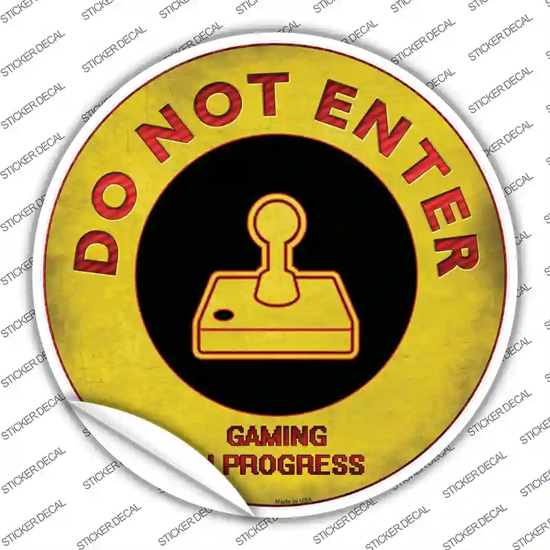 C-810s-L Do Not Enter Atari Novelty Circle Sticker Decal - Large