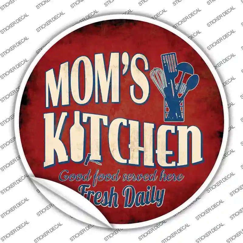 C-849s-L Moms Kitchen Novelty Circle Sticker Decal - Large
