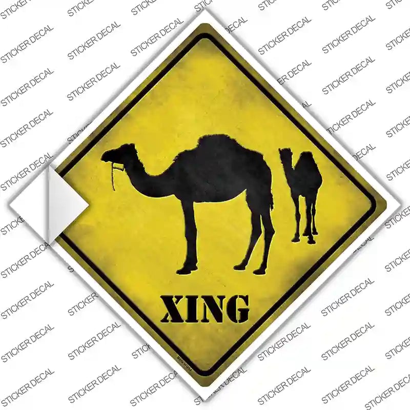 CX-024s-S Camel Xing Novelty Diamond Sticker Decal - Small