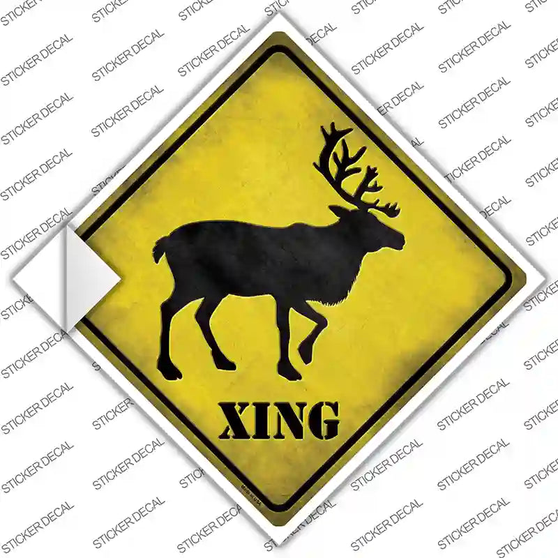 CX-029s-S Elk Xing Novelty Diamond Sticker Decal - Small