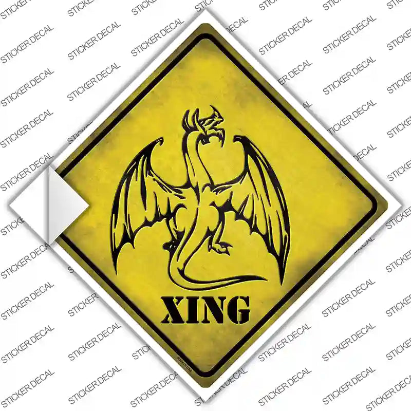 CX-056s-XL Dragon Xing Novelty Diamond Sticker Decal - Extra Large