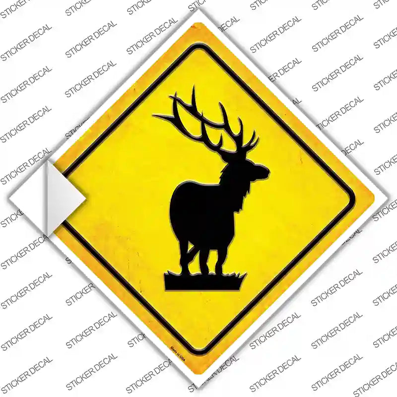 CX-614s-L Elk Novelty Diamond Sticker Decal - Large