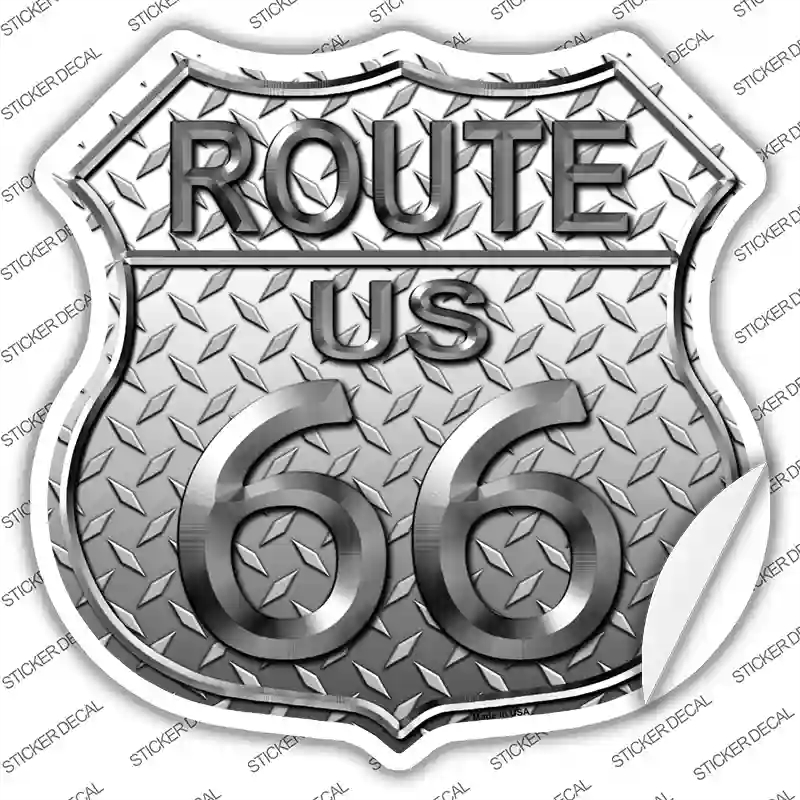 HS-477s-XL Route 66 Diamond Novelty Highway Shield Sticker Decal - Extra Large