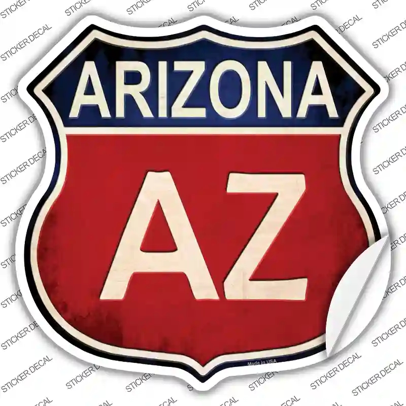 HS-498s-XL Arizona Novelty Highway Shield Sticker Decal - Extra Large