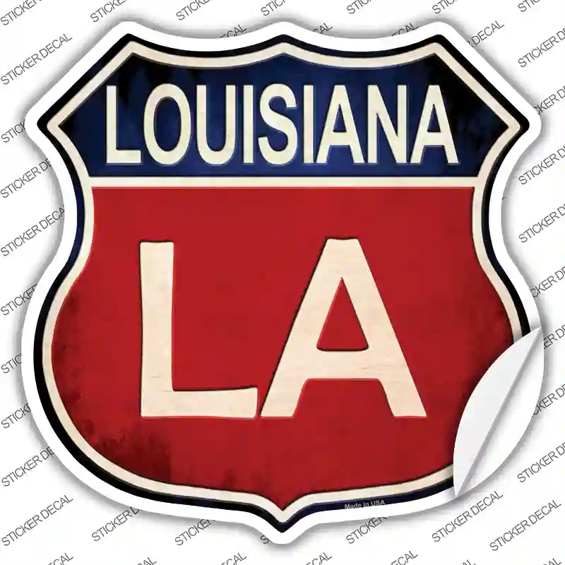 HS-513s-XL Louisiana Novelty Highway Shield Sticker Decal - Extra Large