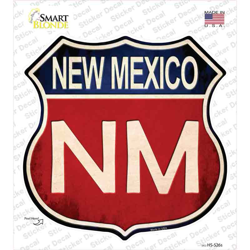 HS-526s-M   Mexico Novelty Highway Shield Sticker Decal - Medium