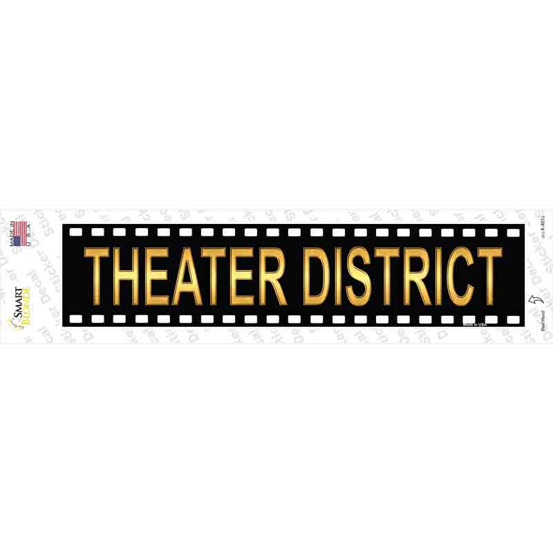 K-401s-M Theater District Novelty Narrow Sticker Decal - Medium