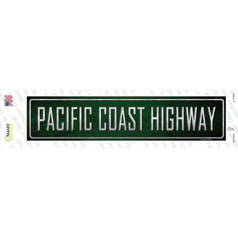 K-404s-M Pacific Coast Highway Novelty Narrow Sticker Decal - Medium