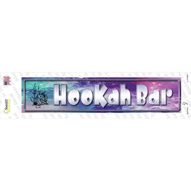 K-408s-M Hookah Bar Novelty Narrow Sticker Decal - Medium