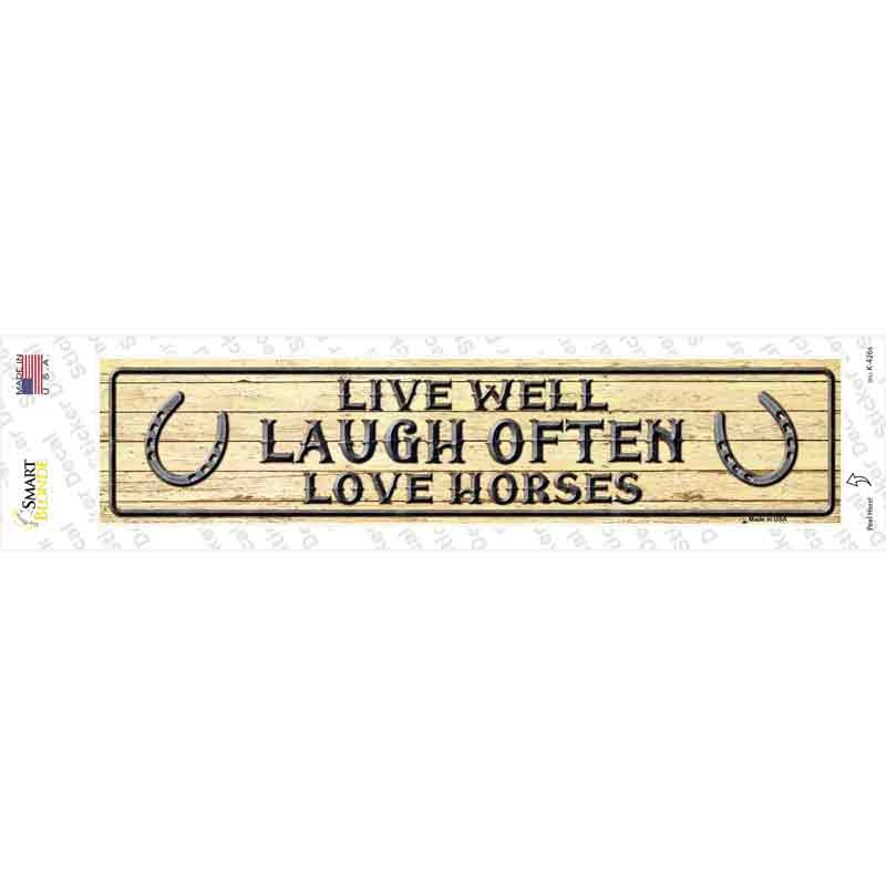 K-426s-M Laugh Often Novelty Narrow Sticker Decal - Medium