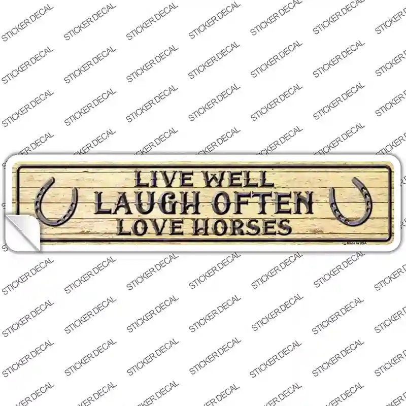 K-426s-XL Laugh Often Novelty Narrow Sticker Decal - Extra Large