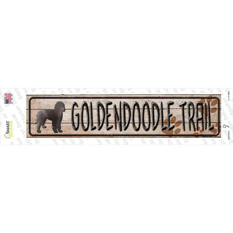 K-468s-M Golden Trail Novelty Narrow Sticker Decal - Medium
