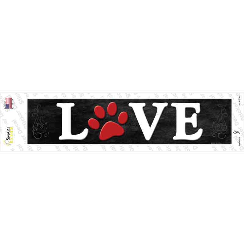 K-526s-M Love Novelty Narrow Sticker Decal - Medium