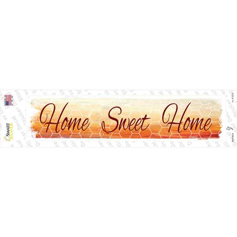 K-527s-M Home Sweet Home Novelty Narrow Sticker Decal - Medium
