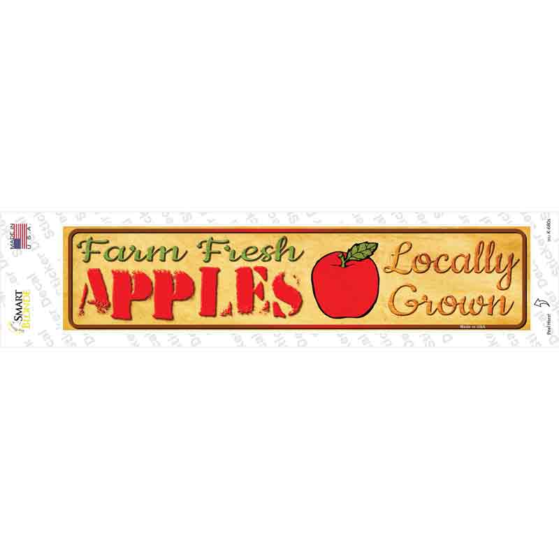 K-680s-M Farm Fresh Apples Novelty Narrow Sticker Decal - Medium