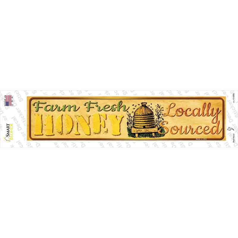 K-688s-M Farm Fresh Honey Novelty Narrow Sticker Decal - Medium