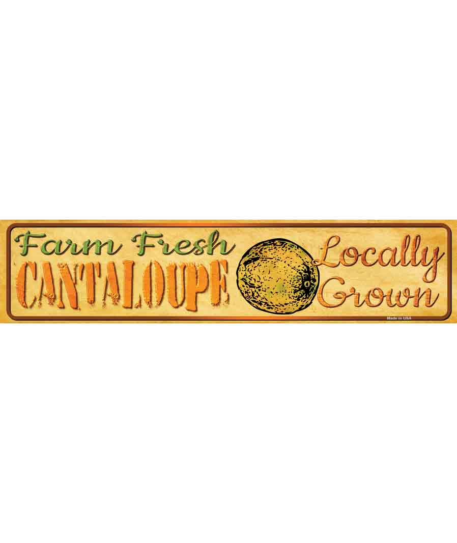 K-692s-M Farm Fresh Cantaloupe Novelty Narrow Sticker Decal - Medium