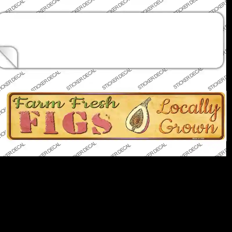 K-707s-XL Farm Fresh Figs Novelty Narrow Sticker Decal - Extra Large