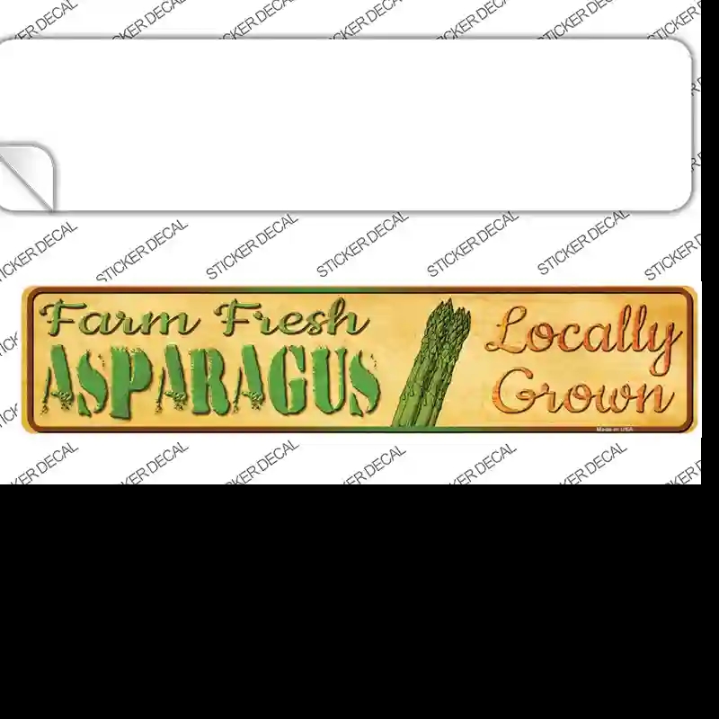 K-695s-S Farm Fresh Asparagus Novelty Narrow Sticker Decal - Small