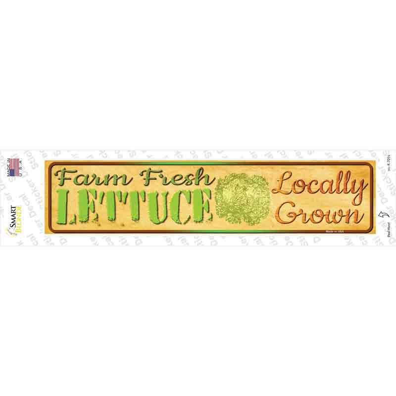K-705s-M Farm Fresh Lettuce Novelty Narrow Sticker Decal - Medium