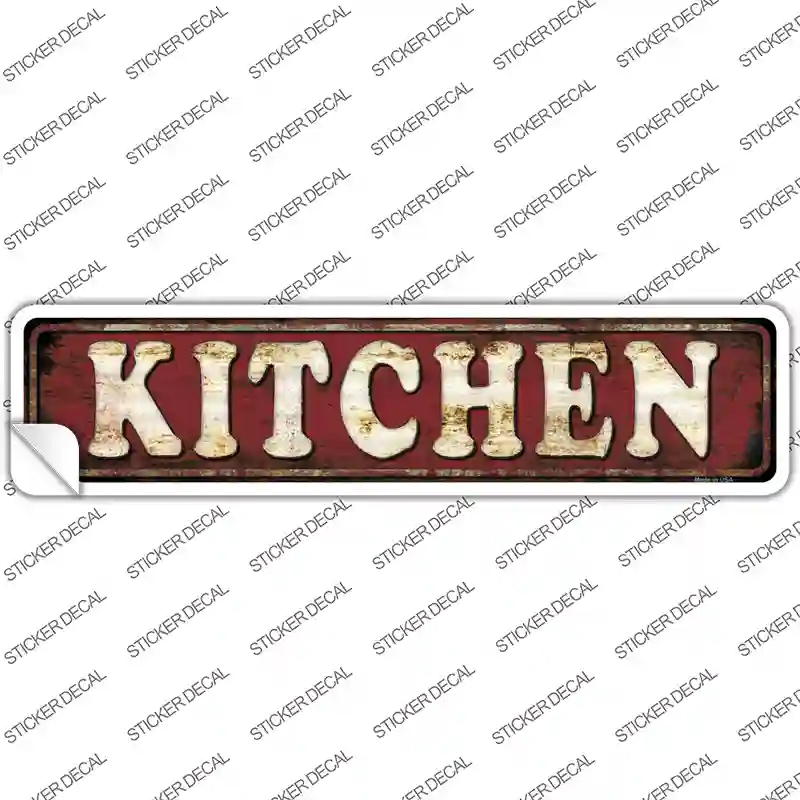 K-727s-XL Kitchen Novelty Narrow Sticker Decal - Extra Large