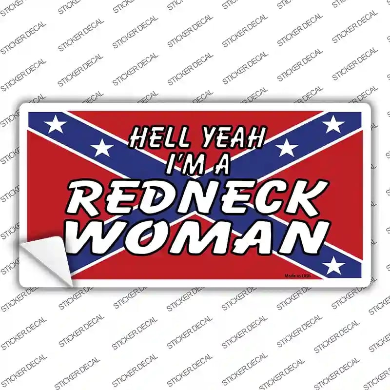 LP-1129s-S Redneck Woman Novelty Sticker Decal - Small