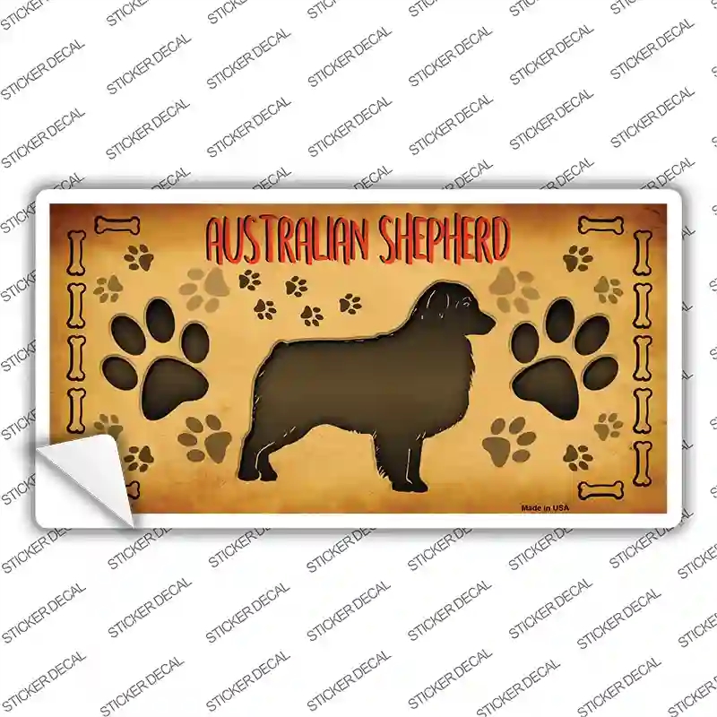 LP-10430s-S Australian Shepherd Novelty Sticker Decal - Small