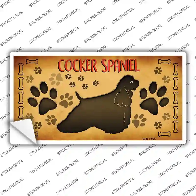 LP-10439s-XL Cocker Spaniel Novelty Sticker Decal - Extra Large