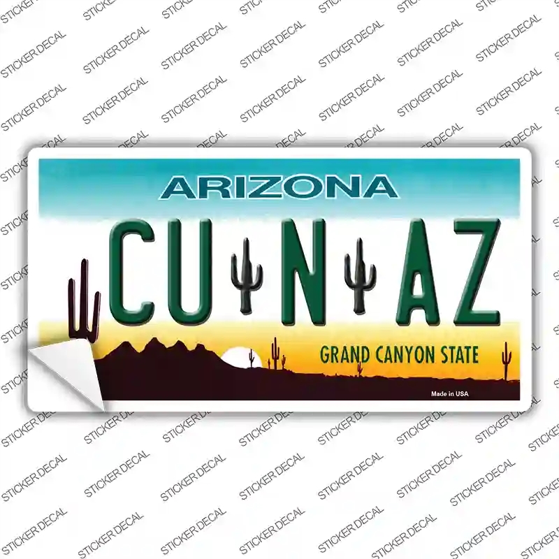 LP-1044s-L Cu N Az Novelty Sticker Decal - Large