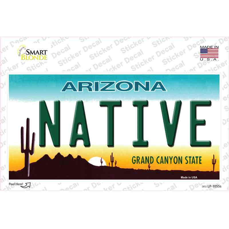 LP-1055s-M Native Arizona Novelty Sticker Decal - Medium