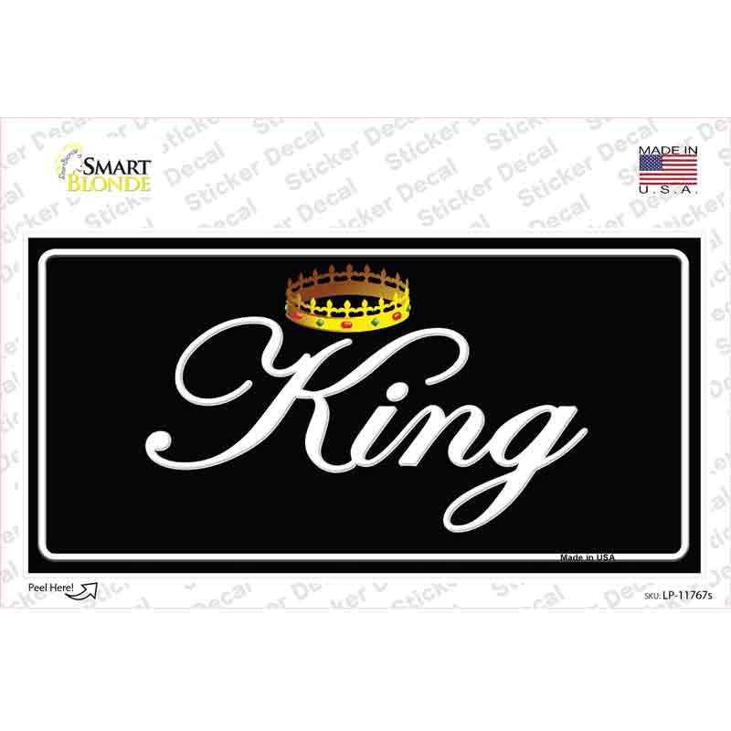LP-11767s-M King Novelty Sticker Decal - Medium