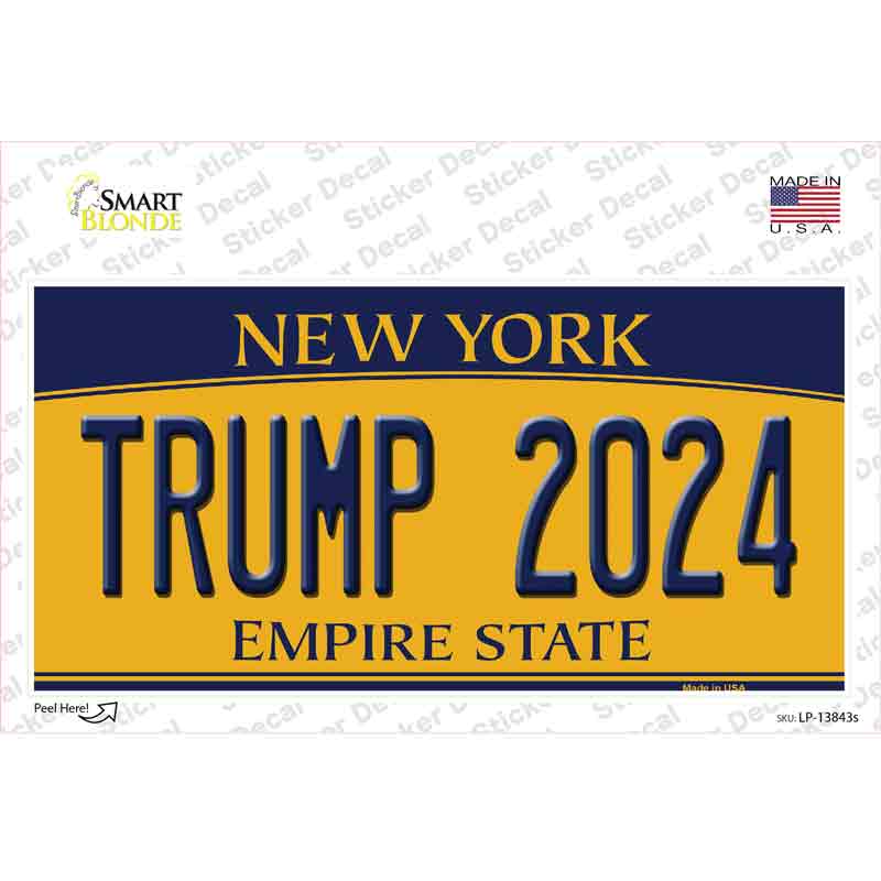LP-13843s-M Trump 2024   York Novelty Sticker Decal - Medium