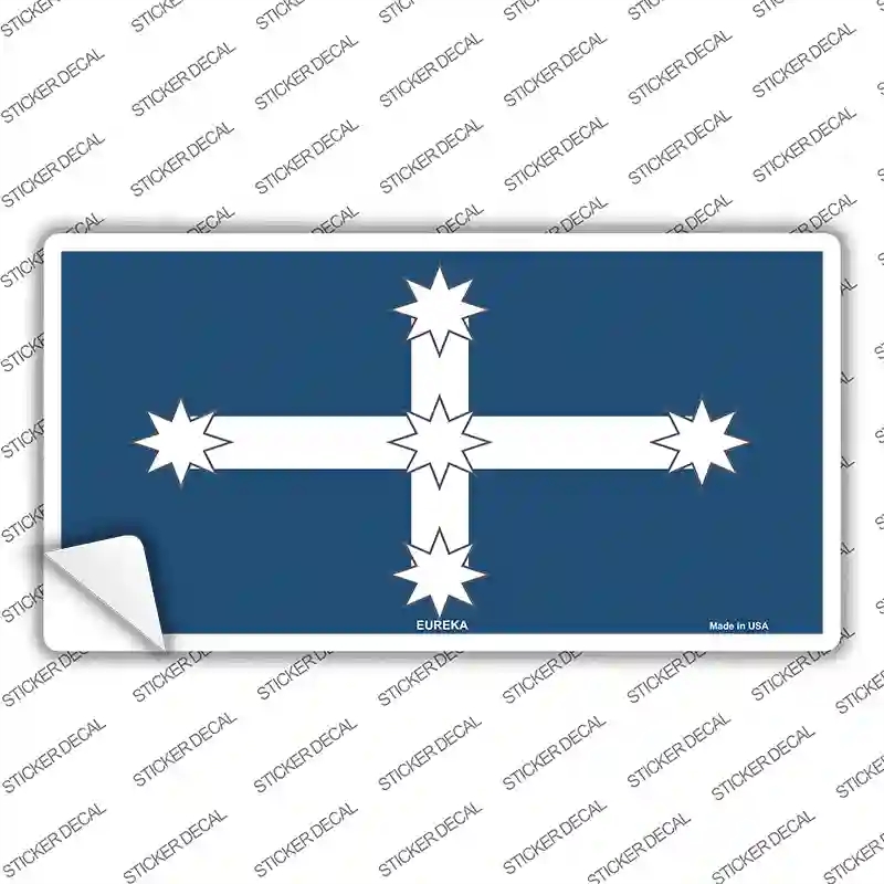 LP-2497s-S Eureka Flag Novelty Sticker Decal - Small