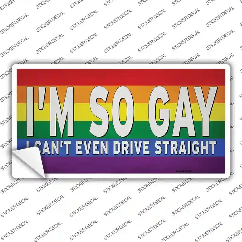 LP-13742s-S Im So Gay Novelty Sticker Decal - Small