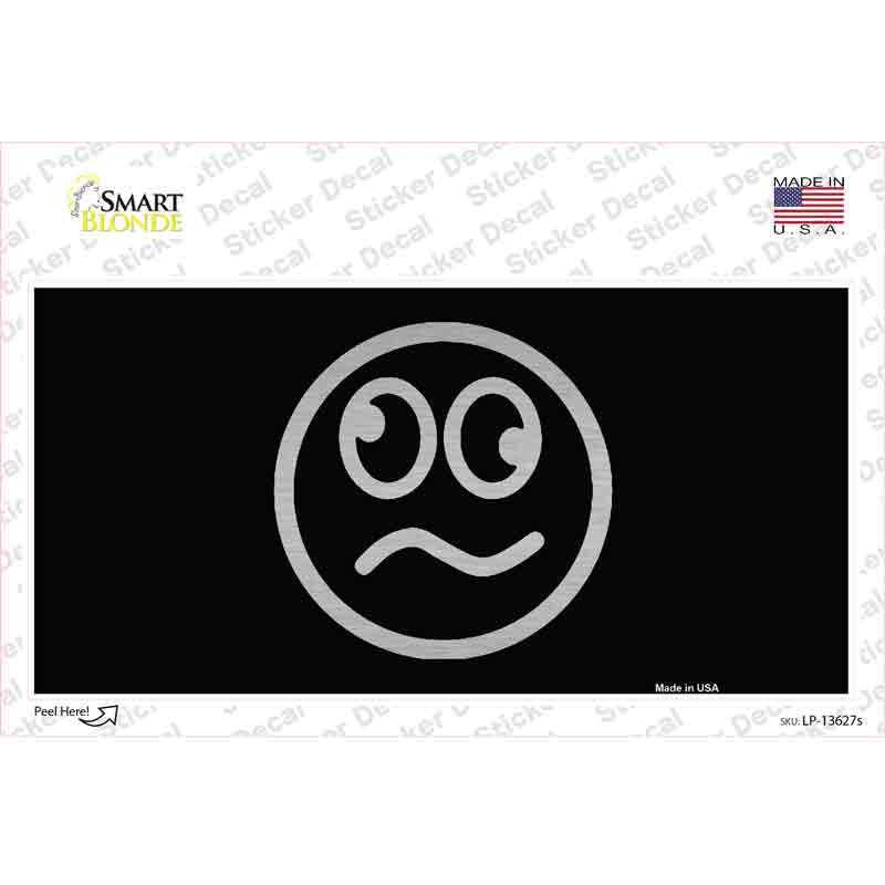 LP-13627s-M Loopy Black Novelty Sticker Decal - Medium