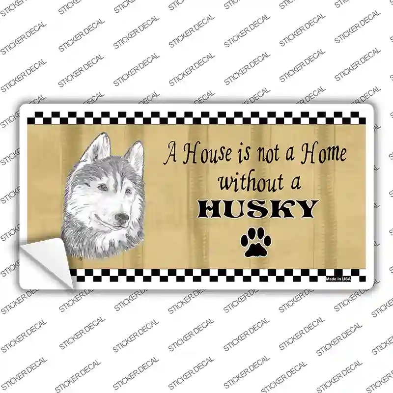 LP-1721s-L Pencil Sketch Husky Novelty Sticker Decal - Large