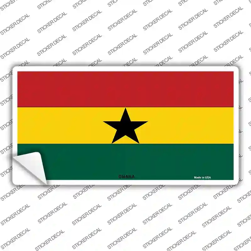 LP-3944s-XL Ghana Flag Novelty Sticker Decal - Extra Large