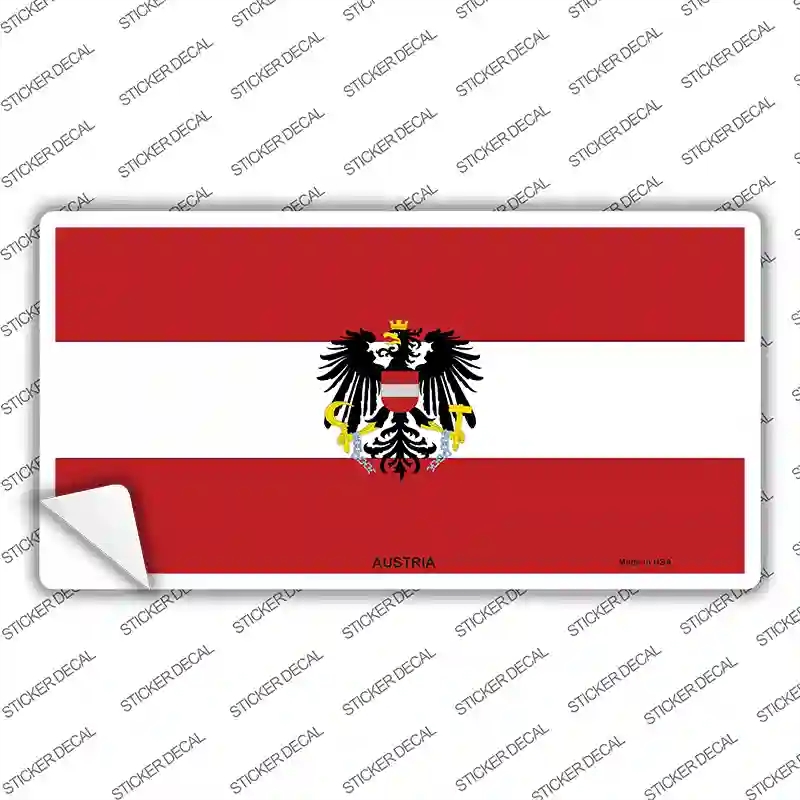 LP-3965s-S Austria Flag Novelty Sticker Decal - Small