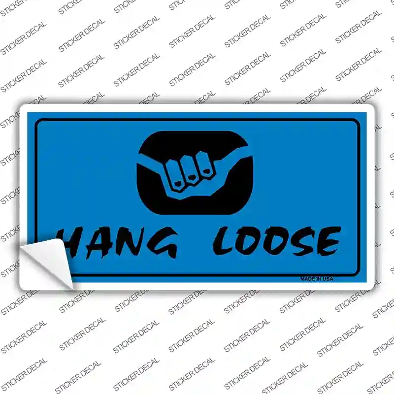 LP-3453s-L Hang Loose Novelty Sticker Decal - Large